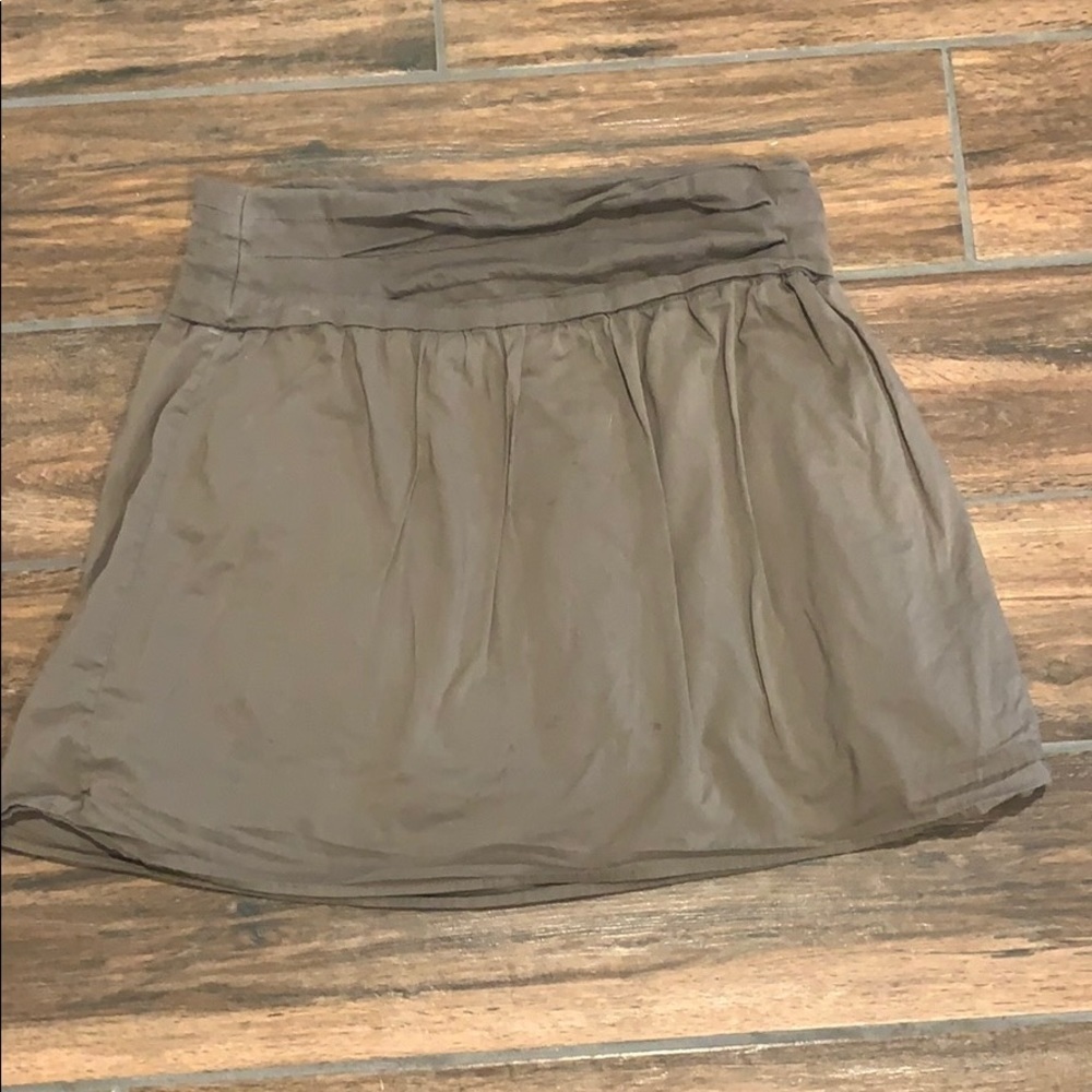 Loft 100% Cotton Skirt Brown Women's Small Beach Vacation Holiday Boho Hot Warm